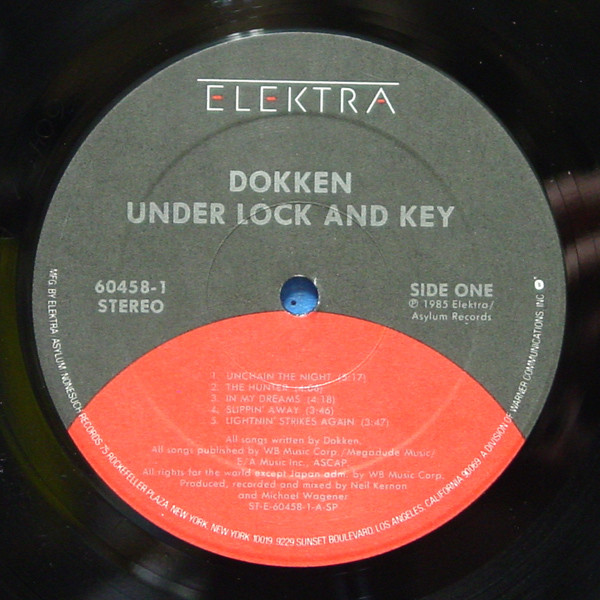 Dokken - Under Lock And Key | Elektra (60458-1) - 3