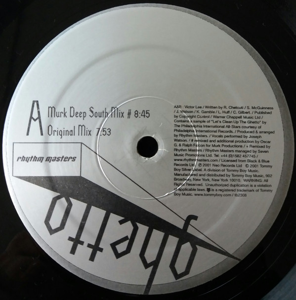 Rhythm Masters - Ghetto | Tommy Boy Silver Label (TB 2308)