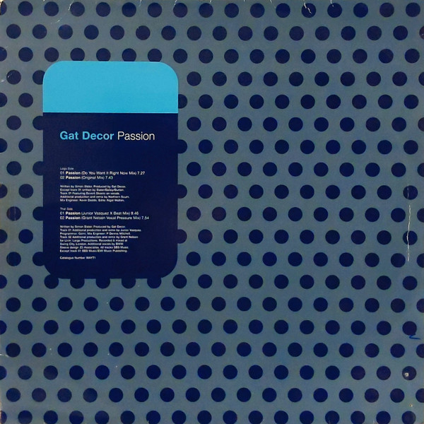Gat Decor - Passion | Way Of Life Records (WAYT1) - main