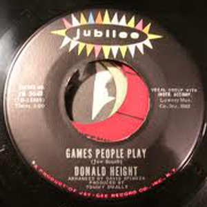 Donald Height - Games People Play | Jubilee (JB 5648)
