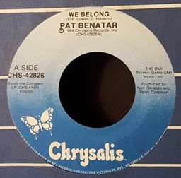 Pat Benatar - We Belong | Chrysalis (CHS-42826) - 3