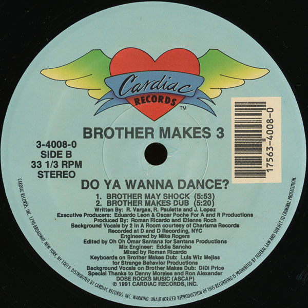 Brother Makes 3 - Do You Wanna Dance? | Cardiac Records (3-4008-0)