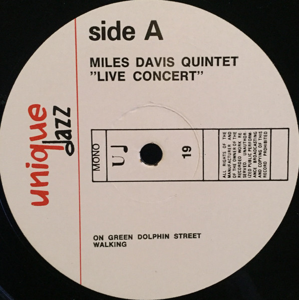 The Miles Davis Quintet - Live | Unique Jazz (U♩ 19) - 3