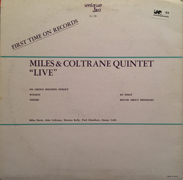 The Miles Davis Quintet - Live | Unique Jazz (U♩ 19) - 2