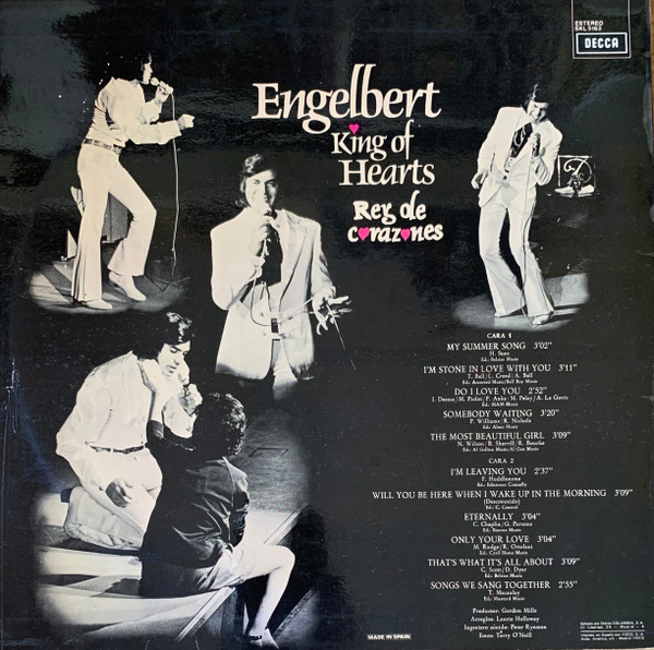 Engelbert Humperdinck - King Of Hearts = Rey de Corazones | Decca (SKL 5163) - 2 Engelbert Humperdinck - King Of Hearts = Rey de Corazones | Decca (SKL 5163) - 2