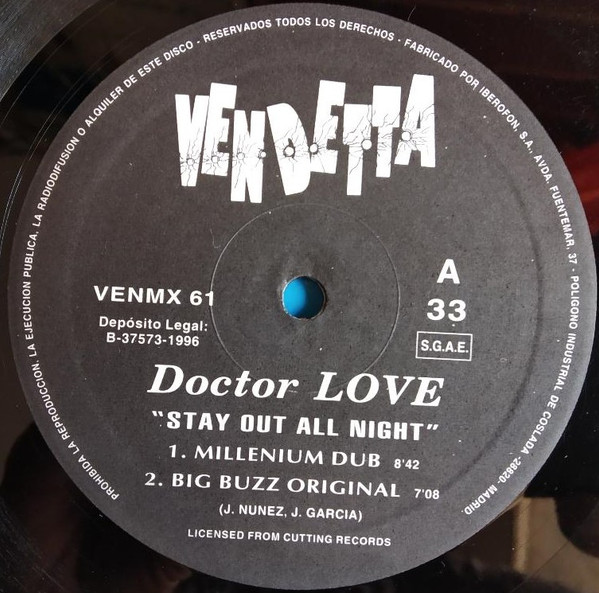 Doctor Love - Stay Out All Night | Vendetta Records (VENMX 61) - 3 Doctor Love - Stay Out All Night | Vendetta Records (VENMX 61) - 3