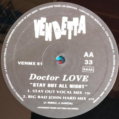 Doctor Love - Stay Out All Night | Vendetta Records (VENMX 61) - 4 Doctor Love - Stay Out All Night | Vendetta Records (VENMX 61) - 4