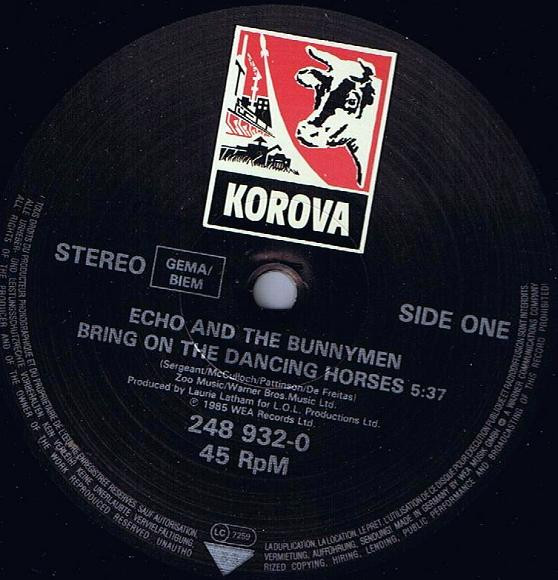 Echo & The Bunnymen - Bring On The Dancing Horses (Extended Mix) | Korova (248 932-0) - 3 Echo & The Bunnymen - Bring On The Dancing Horses (Extended Mix) | Korova (248 932-0) - 3