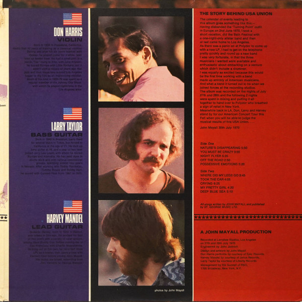 John Mayall - USA Union | Polydor (24-4022) - 3
