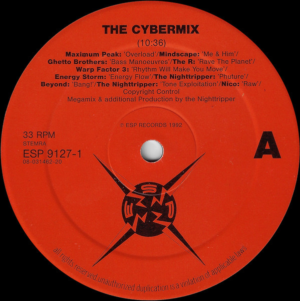 Various - Cybermix (Megamixed By The Nighttripper) | ESP Records (ESP 9127-1) - 2