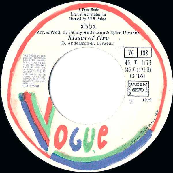 ABBA - Does Your Mother Know / Kisses Of Fire | Vogue (45. X. 1173) - 4