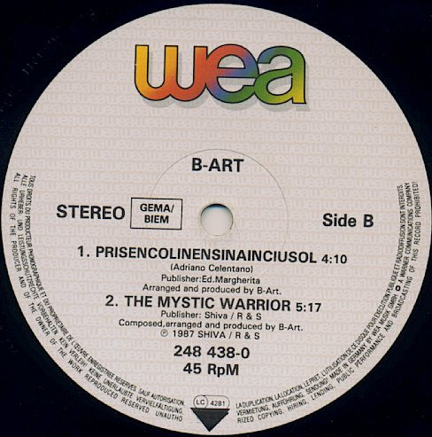 B-Art - Prisencolinensinainciusol (Alright) | WEA (248 438-0)