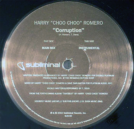 Harry "Choo Choo" Romero - Corruption | Subliminal (SUB 90) - 3