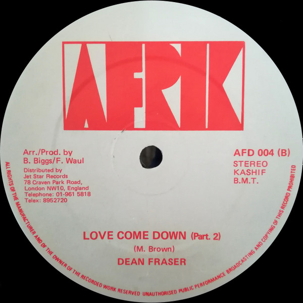 Barry Biggs - Love Come Down | Afrik (AFD 004) - 2