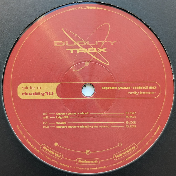 Holly Lester - Open Your Mind EP | Duality Trax (DUALITY10)