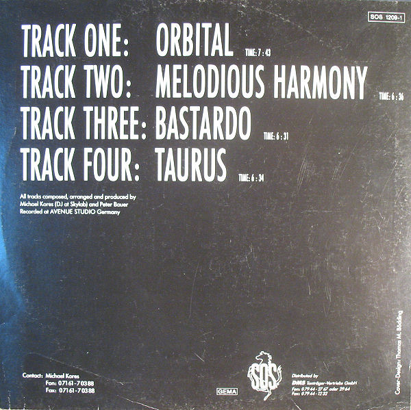 Alcatraz - Orbital (The Bastardo EP) | Sound Of Stuttgart (SOS 1209-1) - 2