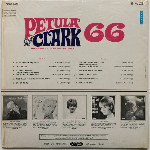 Petula Clark - 66 | Disques Vogue (VF 47021) - 2 Petula Clark - 66 | Disques Vogue (VF 47021) - 2