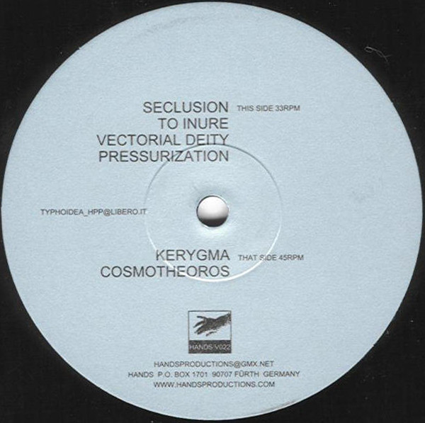 Typhoid - The Seclusion EP | Hands Productions (V022)