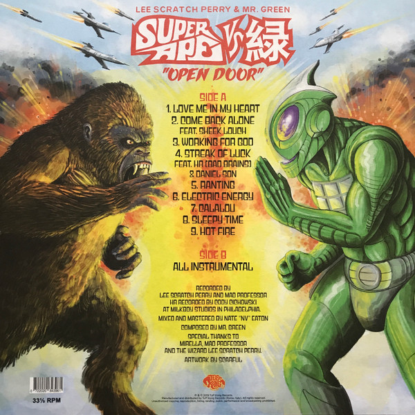 Lee Perry & Mr. Green - Super Ape Vs. 緑 "Open Door" | Tuff Kong Records (TKR086) - 2