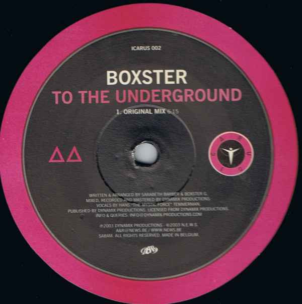 Boxster - To The Underground | Icarus (ICARUS 002)