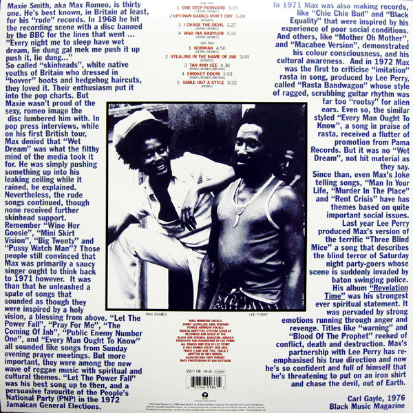 Max Romeo & The Upsetters - War Ina Babylon | Simply Vinyl (SVLP 186) - 2