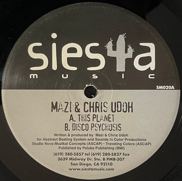 Mazi Namvar & Chris Udoh - This Planet | Siesta Music (SM020) - 3 Mazi Namvar & Chris Udoh - This Planet | Siesta Music (SM020) - 3