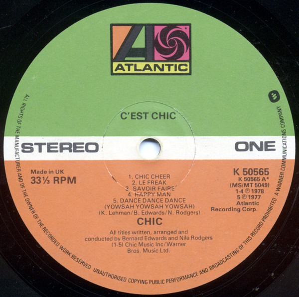 Chic - C'est Chic | Atlantic (K 50565) - 3 Chic - C'est Chic | Atlantic (K 50565) - 3