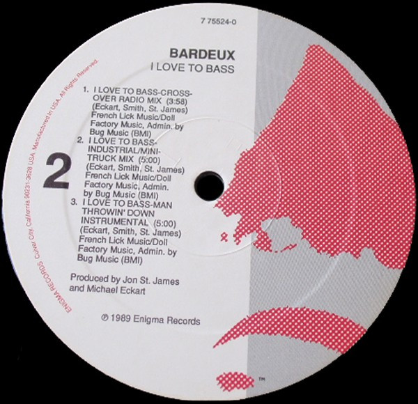 Bardeux - I Love To Bass | Enigma (7 75524-0) - 4