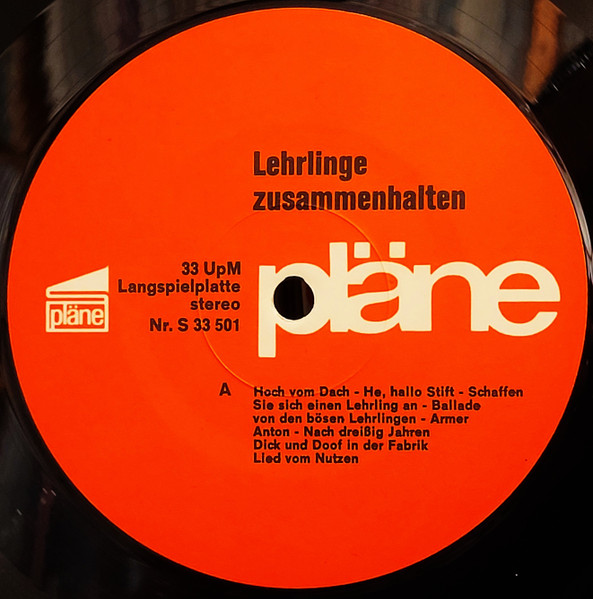 Various - Lehrlinge Zusammenhalten | pläne (S 33 501) - 3
