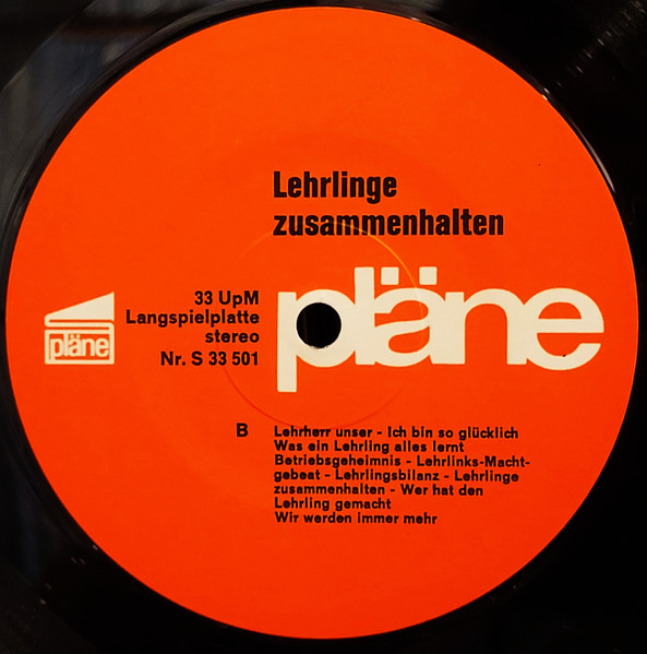 Various - Lehrlinge Zusammenhalten | pläne (S 33 501) - 4