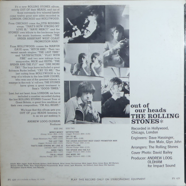 The Rolling Stones - Out Of Our Heads | London Records (PS-429) - 2 The Rolling Stones - Out Of Our Heads | London Records (PS-429) - 2