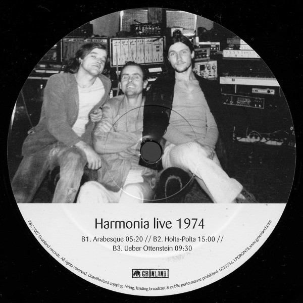 Harmonia - Live 1974 | Grönland Records (LPGRON78) - 4
