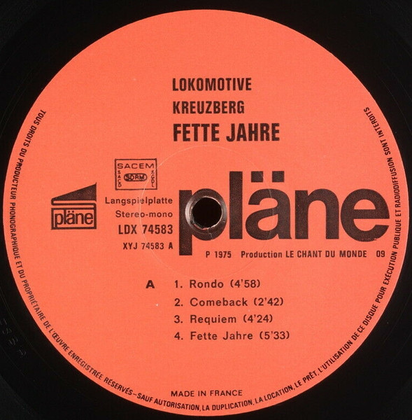 Lokomotive Kreuzberg - Fette Jahre | pläne (LDX 74583) - 3 Lokomotive Kreuzberg - Fette Jahre | pläne (LDX 74583) - 3