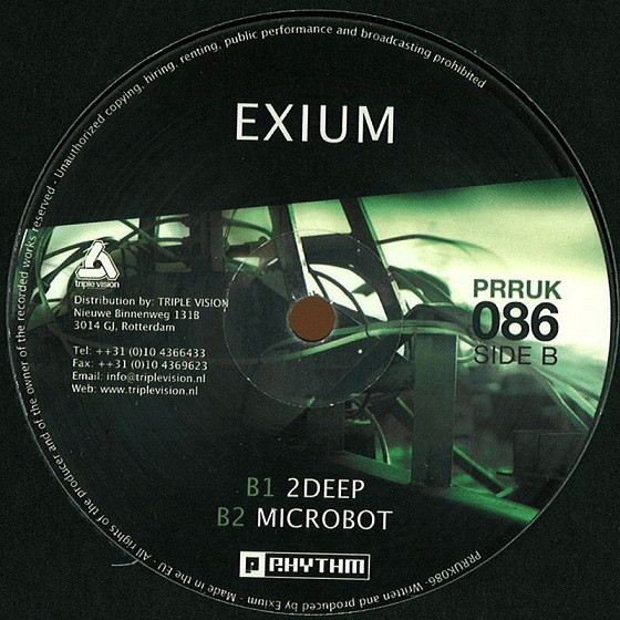 Exium - Aces High | Planet Rhythm Records (PRRUK086)