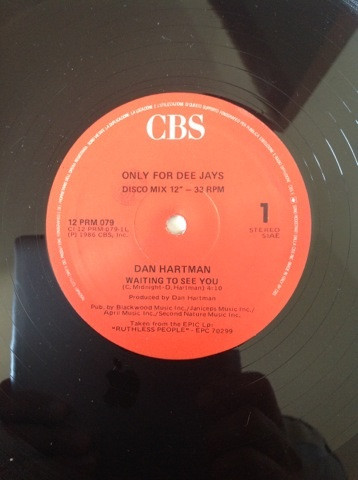 Dan Hartman / Cyndi Lauper - Waiting To See You / True Colors | CBS (12 PRM 079) Dan Hartman / Cyndi Lauper - Waiting To See You / True Colors | CBS (12 PRM 079)