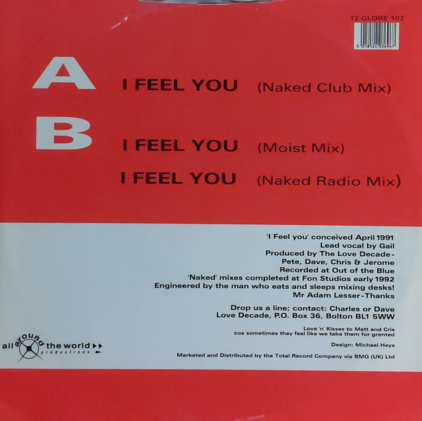 Love Decade - I Feel You | All Around The World (12 GLOBE 107) - 2 Love Decade - I Feel You | All Around The World (12 GLOBE 107) - 2