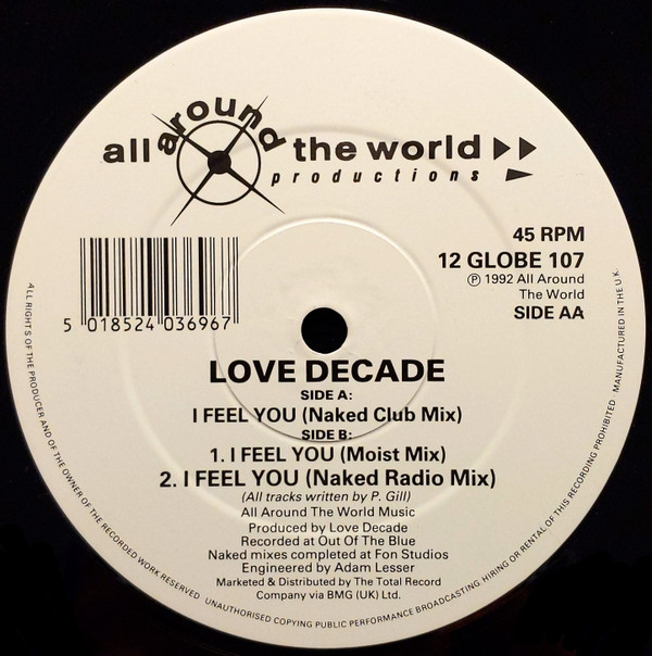 Love Decade - I Feel You | All Around The World (12 GLOBE 107) - 4 Love Decade - I Feel You | All Around The World (12 GLOBE 107) - 4