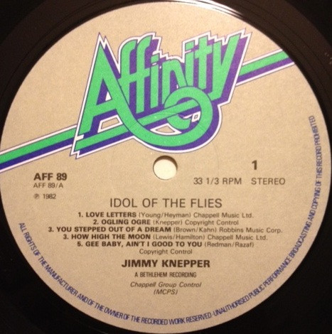 Jimmy Knepper - Idol Of The Flies | Affinity (AFF89) - 3