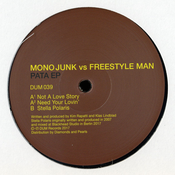 Mono Junk vs Freestyle Man - Pata EP | Dum Records (DUM 039) - main
