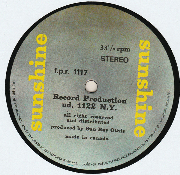 Various - Untitled | Sunshine Recordings (f.p.r. 1117)