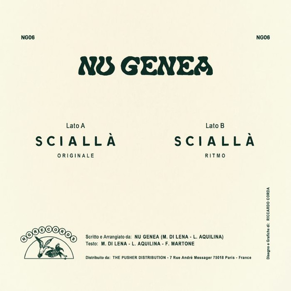 Nu Genea - Sciallà | NG Records (NG06) - 2