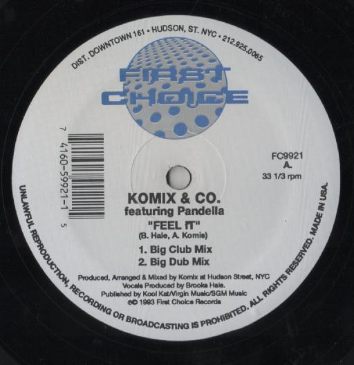 Komix & Co Featuring Pandella - Feel It | First Choice (FC9921) Komix & Co Featuring Pandella - Feel It | First Choice (FC9921)