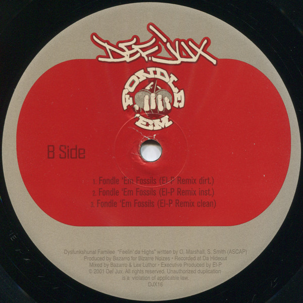Various - Fondle 'Em Fossils | Def Jux (DJX16) - 4