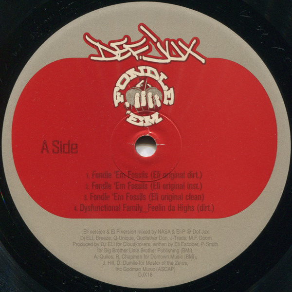 Various - Fondle 'Em Fossils | Def Jux (DJX16) - 3