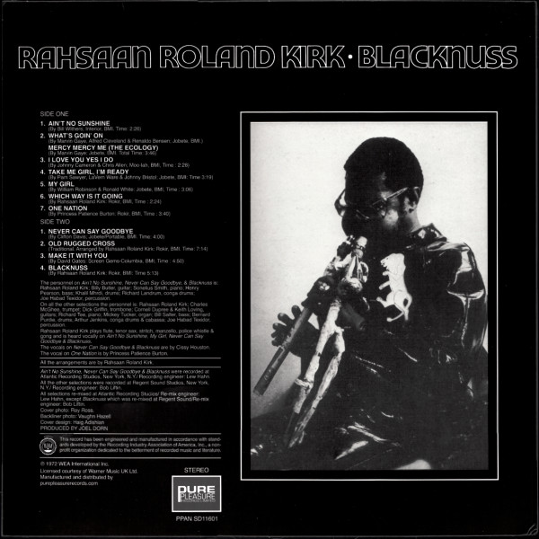 Roland Kirk - Blacknuss | Pure Pleasure Records Limited (PPAN SD11601)