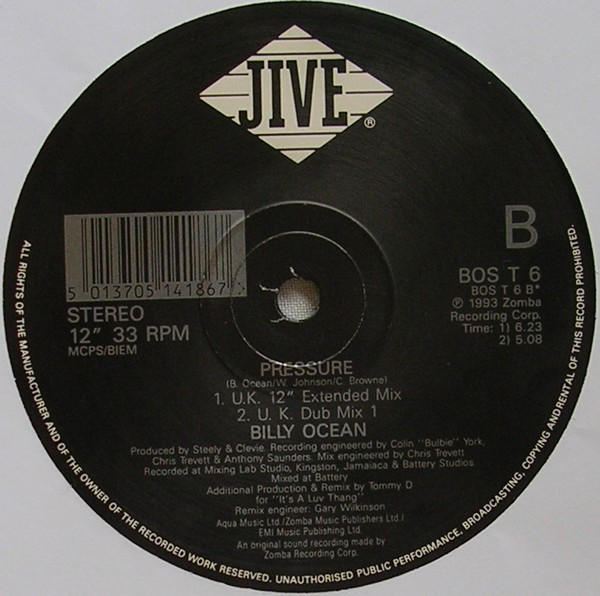 Billy Ocean - Pressure | Jive (BOST 6) - main Billy Ocean - Pressure | Jive (BOST 6) - main