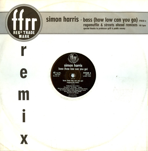 Simon Harris - Bass (How Low Can You Go) (Ragamuffin & Streets Ahead Remixes) | FFRR (FFRXR 4)