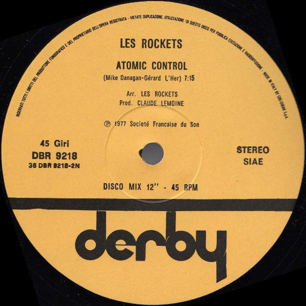 Rockets - Future Woman / Atomic Control | Derby (DBR 9218) - 2