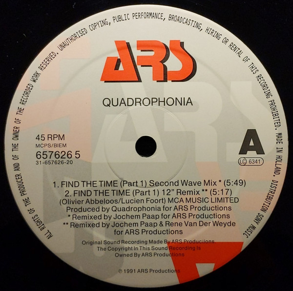 Quadrophonia - Find The Time (Part 1) | ARS (657626-5) - 3