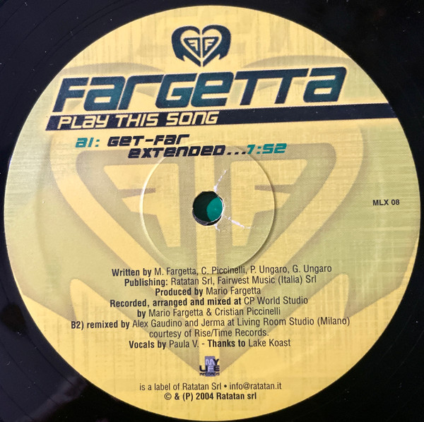 Fargetta - Play This Song | My Life Records (MLX 08)